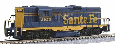 Loco Diesel GP9 - Atchison, Topeka & Santa Fe #2926 (ATSF Bleu et jaune) - Z Loco Diesel GP9 - Atchison, Topeka & Santa Fe #2926 (ATSF Bleu et jaune) - Z